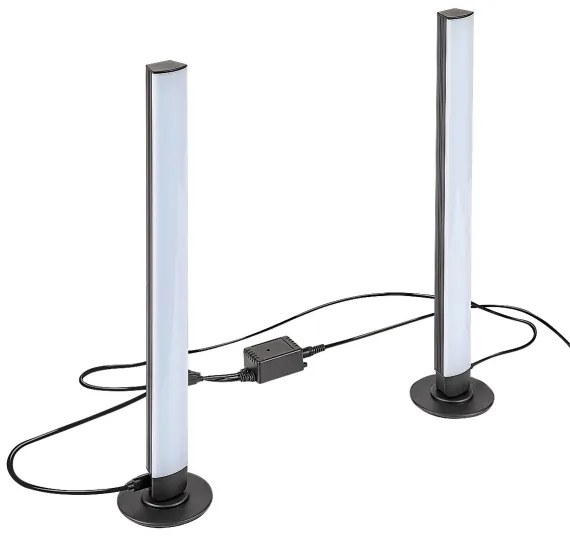 Rabalux 76014 - SET 2x LED RGB Lampada da tavolo dimmerabile PACO LED/5W/5V