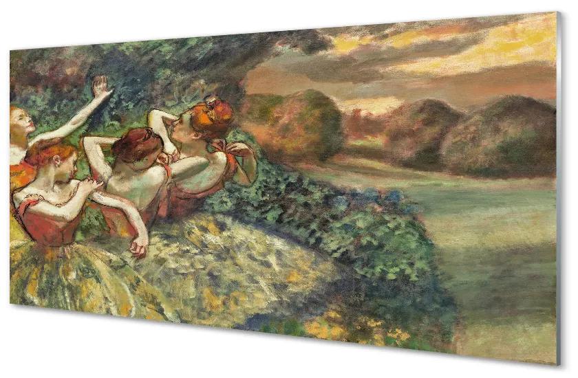 Rivestimento parete cucina Quattro ballerini - Edgar Degas 100x50 cm