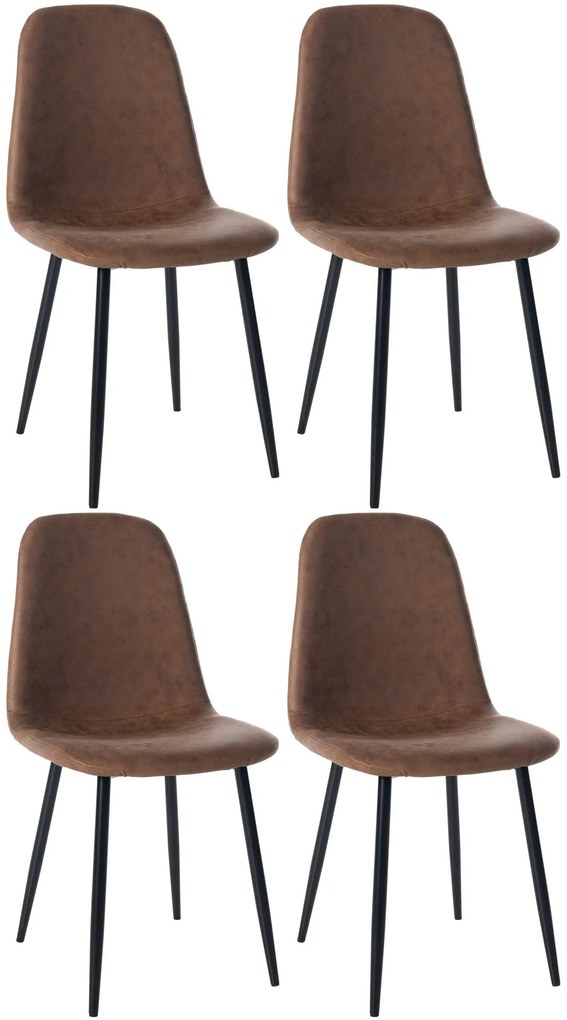 Set Di Sedie Da Pranzo Napier: Comfort E Stile Per La Tua Sala Da Pranzo / Braun / Kunstleder