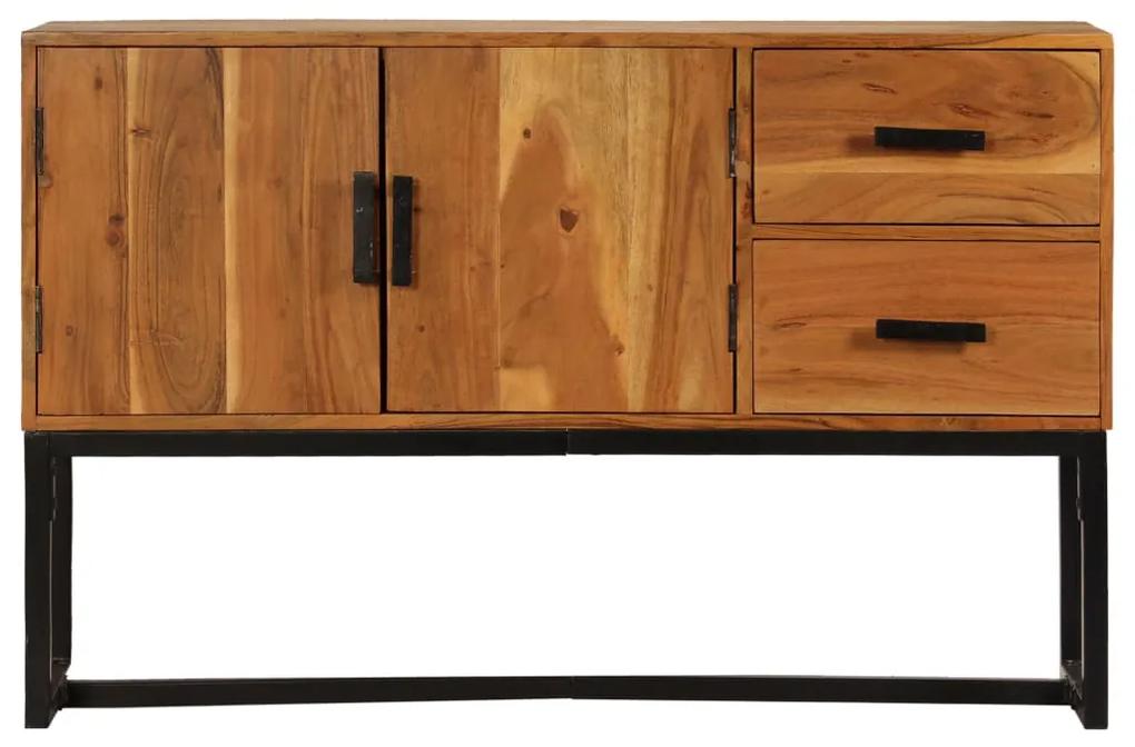 Credenza marrone 110x30x70 cm in legno massello di acacia