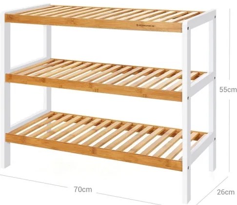 Scarpiera MATE marrone/bianco