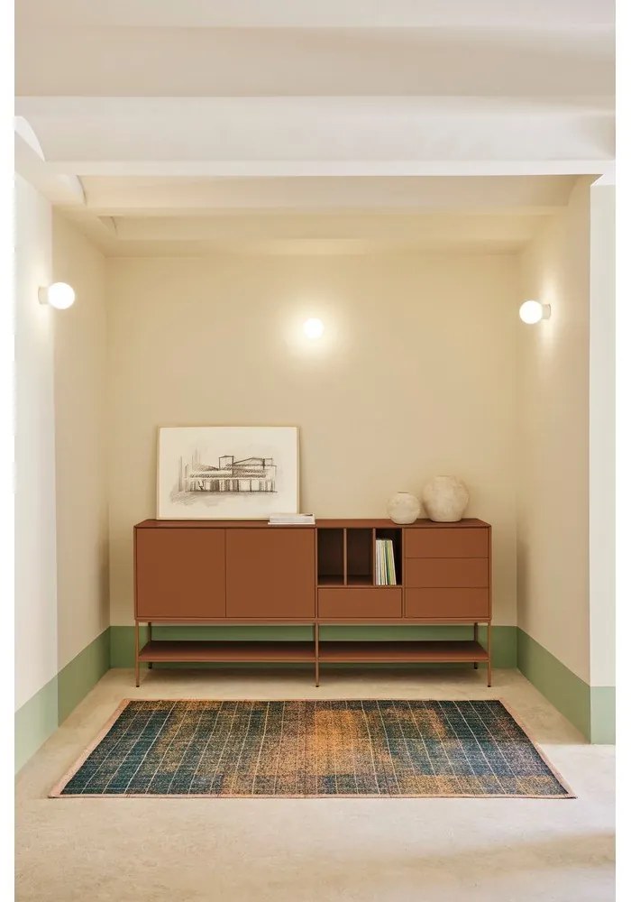 Cassettiera color mattone 220x98x45 cm Platt – Teulat