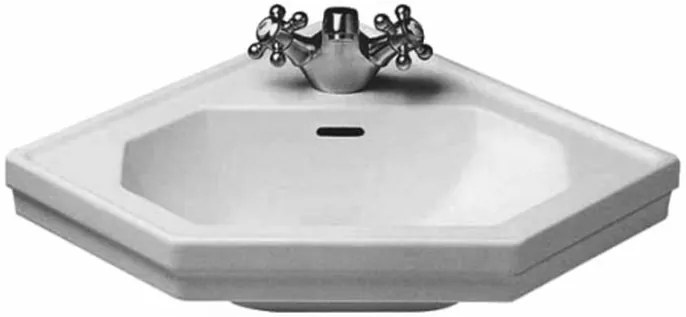 Duravit Seria 1930 lavabo 59.5x45 cm angolare a parete bianco 0793420000