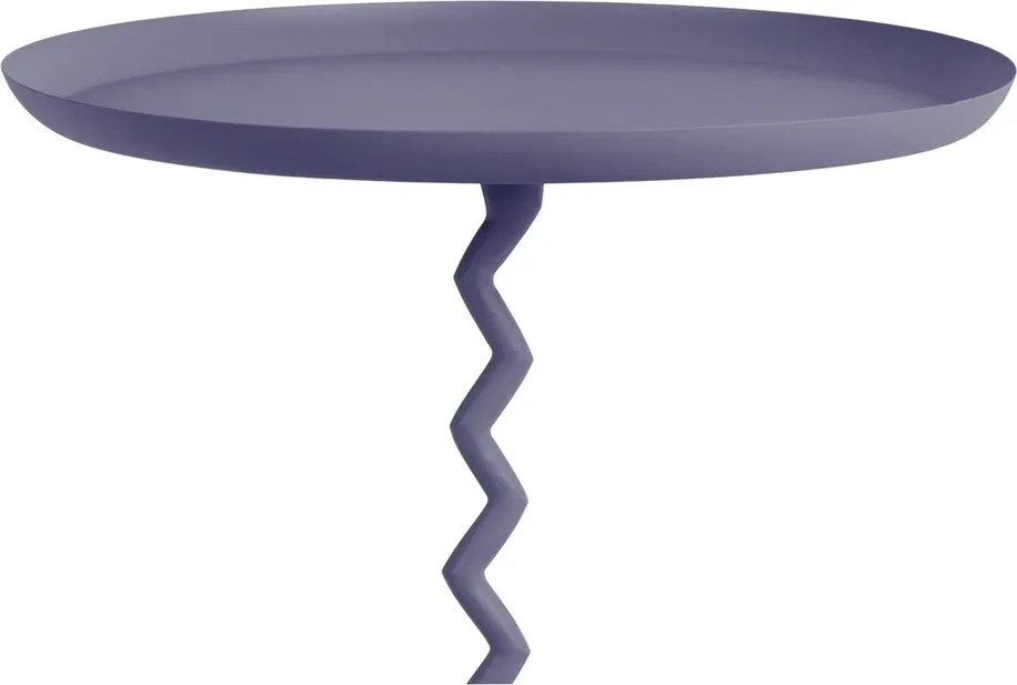 Tavolino rotondo in metallo ø 44 cm Zig Zag – Leitmotiv