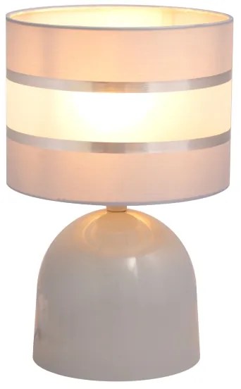 Lampada da tavolo HELEN 1xE27/15W/230V grigio/argento
