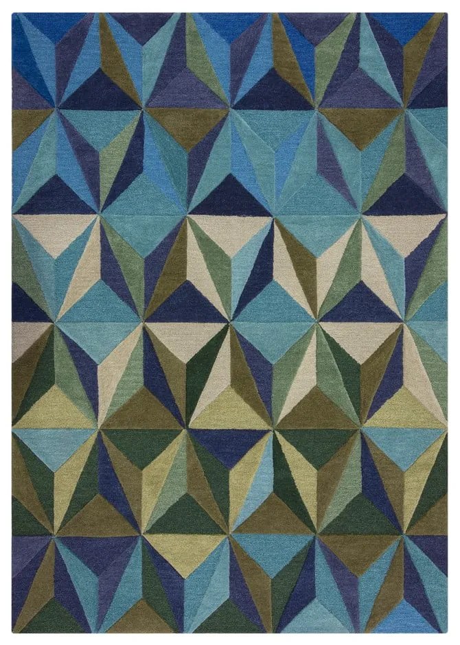 Tappeto in lana blu 160x230 cm Reverie - Flair Rugs
