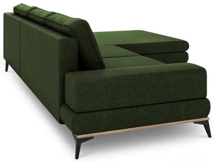 Angolo del divano letto verde bottiglia, angolo destro Planet - Windsor & Co Sofas
