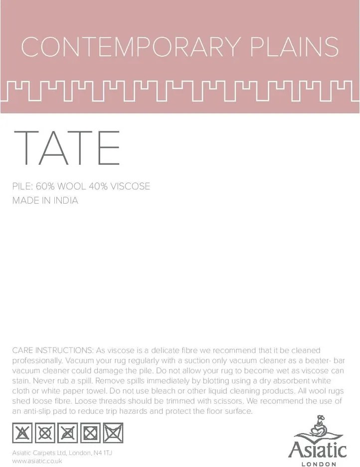 Tappeto crema chiaro , 120 x 170 cm Tate Tonal Textures - Asiatic Carpets