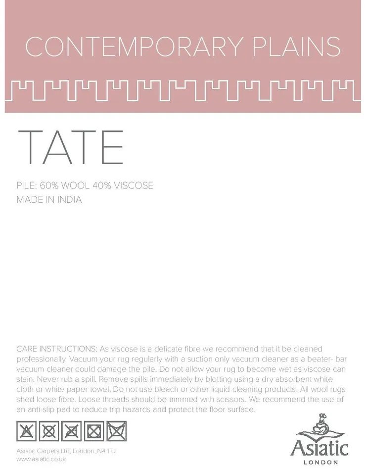 Tappeto crema chiaro , 200 x 290 cm Tate Tonal Textures - Asiatic Carpets