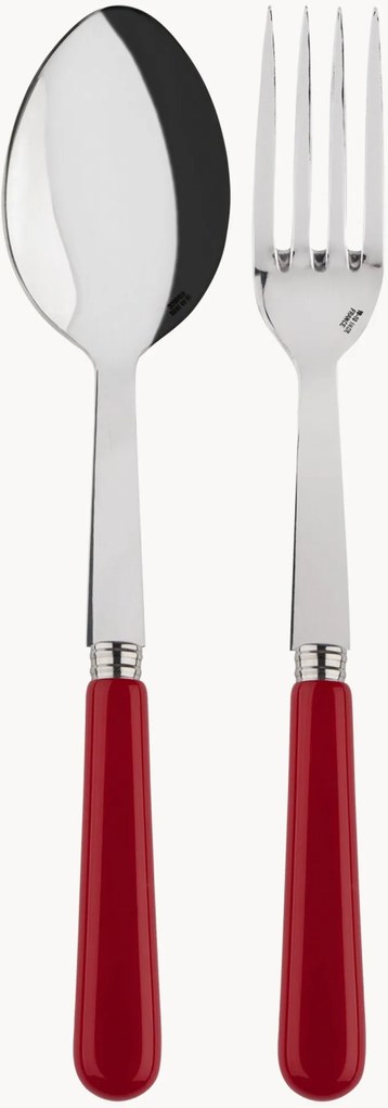 Set di 2 posate da insalata in acciaio inossidabile Pop