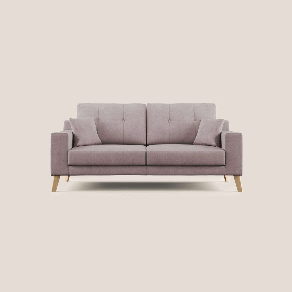 Danish divano moderno in tessuto morbido impermeabile T02 rosa 166 cm