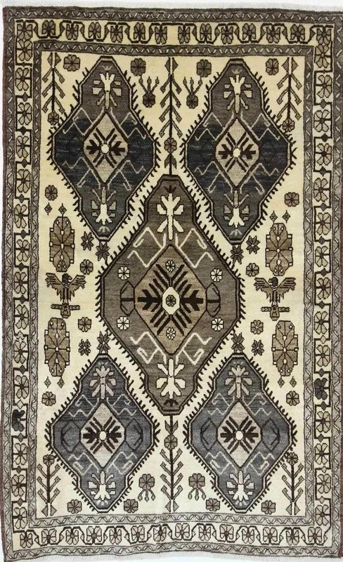 Gashghai Tappeto persiano 220x140 Beige (Iran) Annodato A Mano