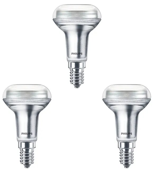 Philips - 3-pack Lampadina LED 1,4W (105lm) R50 Riflettore E14