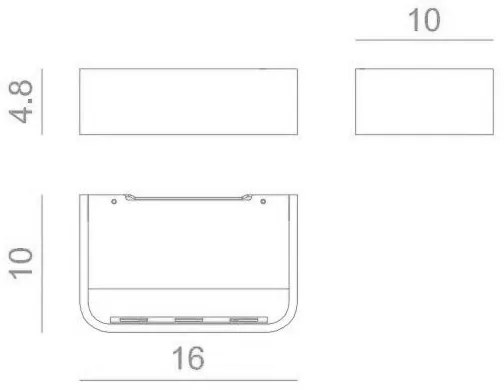 Frame w1 3.000k 1600 lumen 16w cri90 bianco opaco