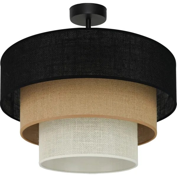 Brilagi -Lampadario a plafone ASPEN LUNETA 1xE27/15W/230V diametro 45 nero/beige/color crema