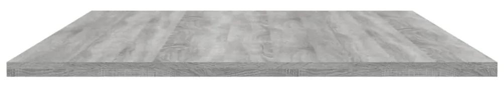 Mensole parete 4pz grigio sonoma 100x50x1,5cm legno multistrato
