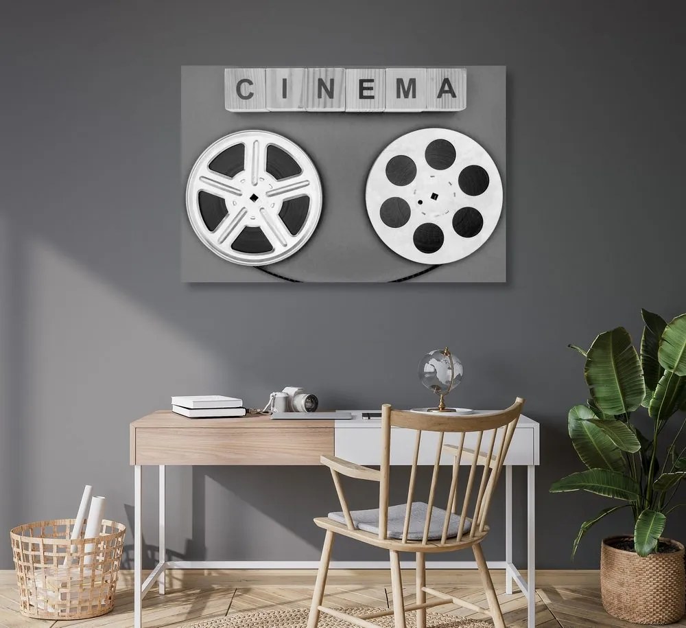 Quadro su tela – Pellicola cinematografica in bianco e nero