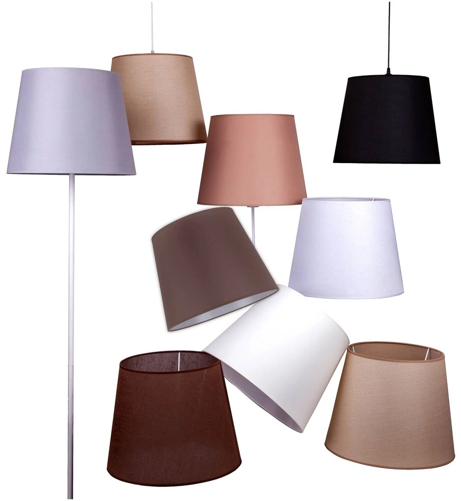 Duolla Paralume Classic L per lampade a sospensione, beige/trasparente