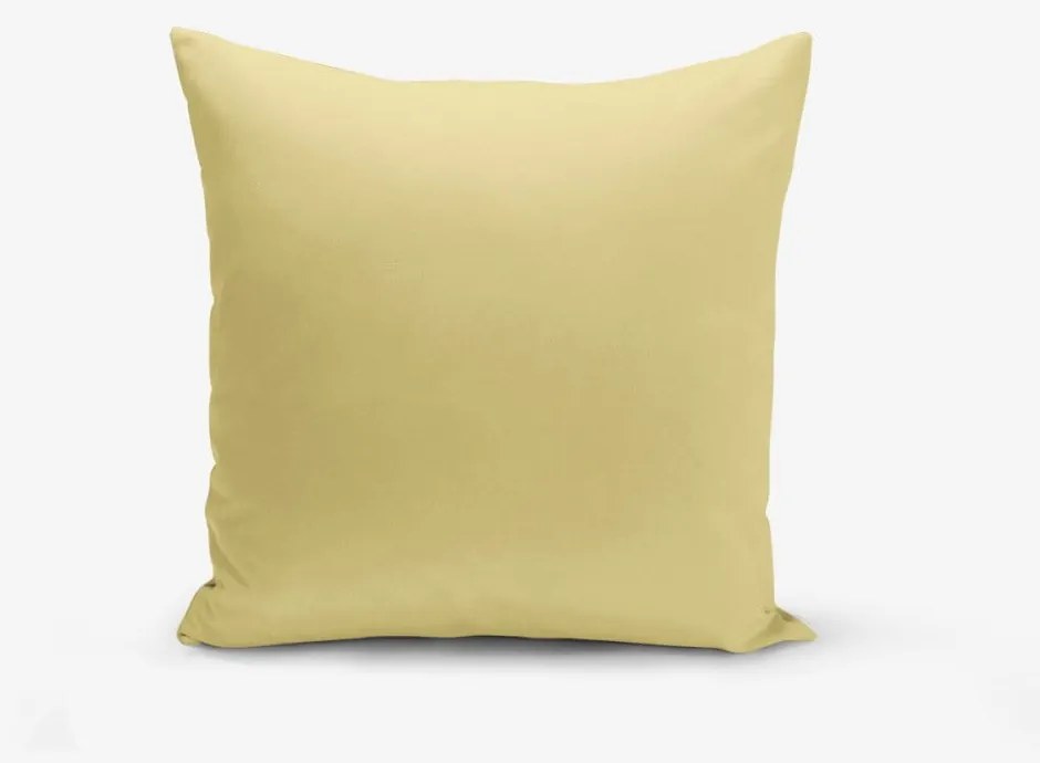 Federa giallo senape Düz, 45 x 45 cm - Minimalist Cushion Covers
