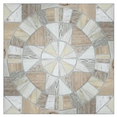 Pavimento grès porcellanato da esterno 34x34 Ceramiche San Nicola Cocci Doghe Mix