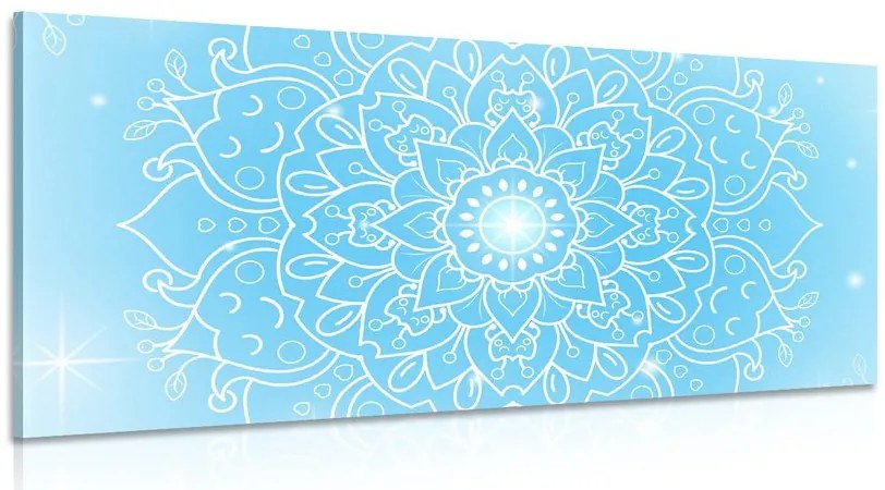Stampa su tela – Fiore blu di Mandala