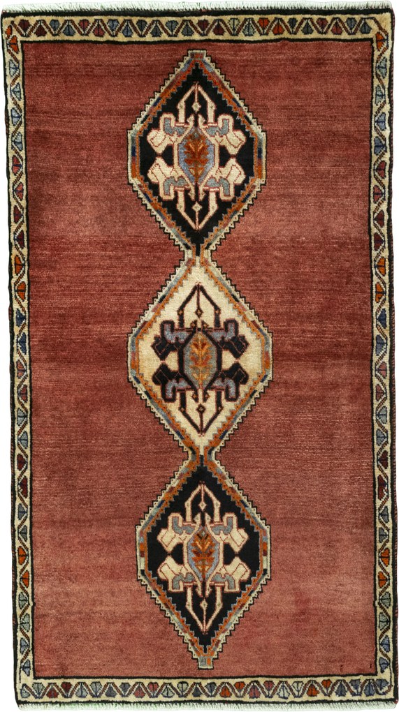Gabbeh Tappeto 160x90 Rosso (Iran) Annodato A Mano