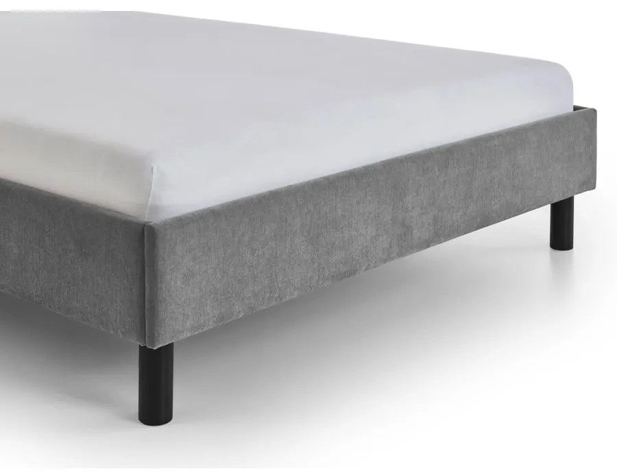 Letto singolo imbottito grigio rete non inclusa 120x200 cm Joker – Meise Möbel