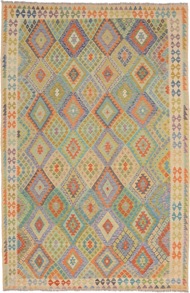 Kilim Tappeto orientale 210 x 310 (Afghanistan) Annodato A Mano