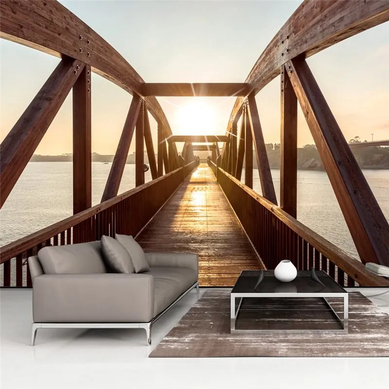 Fotomurale  Bridge of the Sun  Colore Marrone, Dimensioni e Misure 200x140