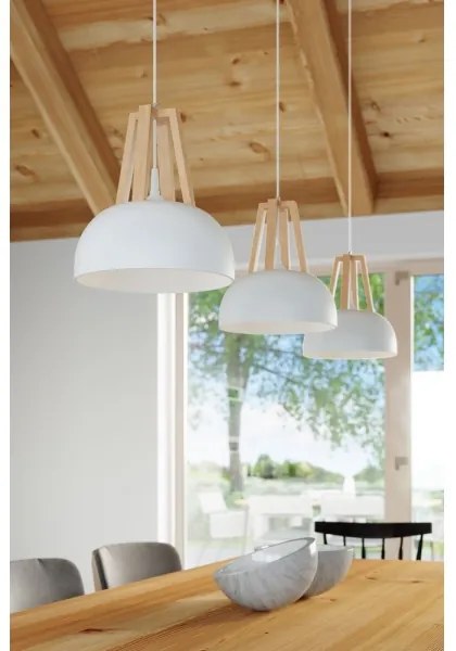 Sollux SL.0388 - Lampadario a sospensione con filo CASCO 1xE27/60W/230V diametro 30 cm