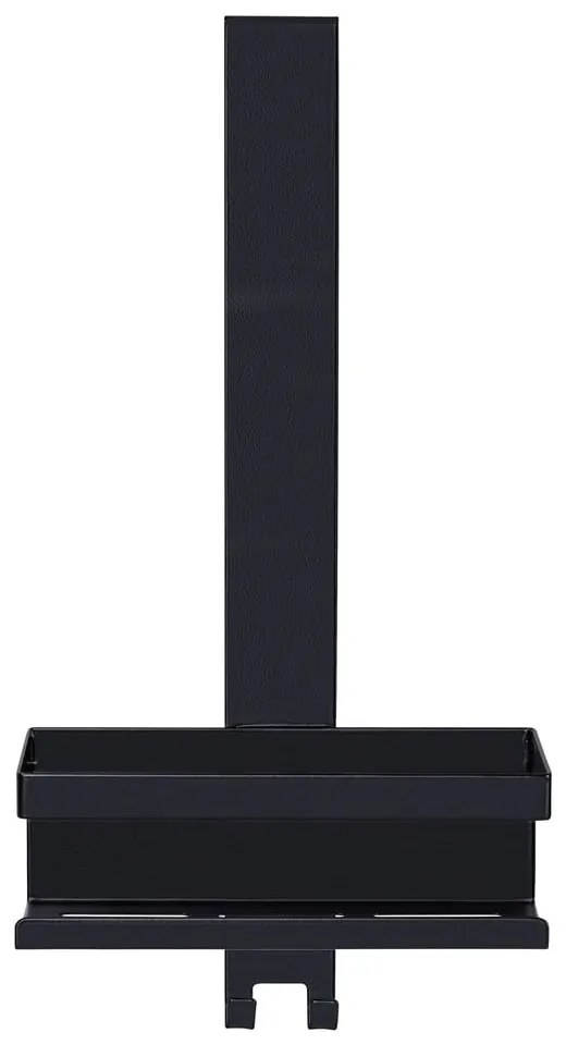 Mensola da bagno da appendere nera in acciaio inox Bribano – Wenko