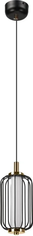 Lampada a sospensione LED su cavo BONNIE LED/10W/230V 3000K nera