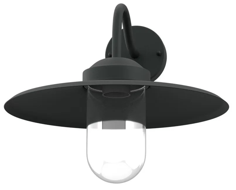 Applique Nera E27 IP54 per Esterni - Serie AURA