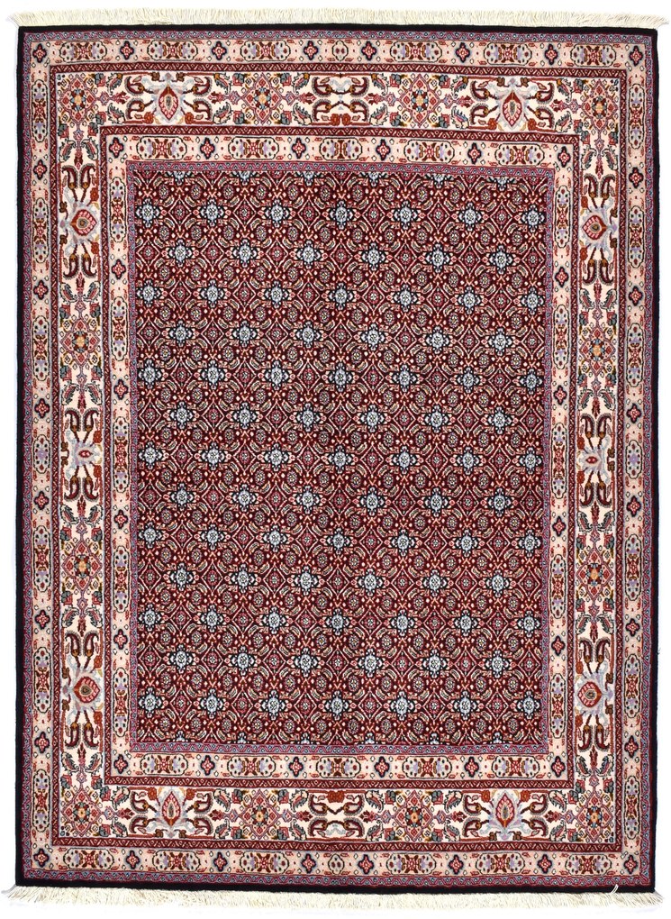 Moud Tappeto 200x150 Blu (Iran) Annodato A Mano