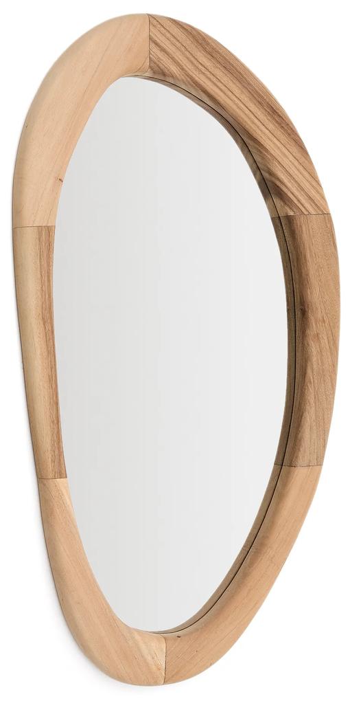 Kave Home - Specchio Selem in legno di mungur con finitura naturale 60 x 107 cm