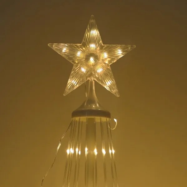 Decorazione natalizia LED RGBW dimmerabile per esterni LED/4W/230V 180 cm IP44 + telecomando