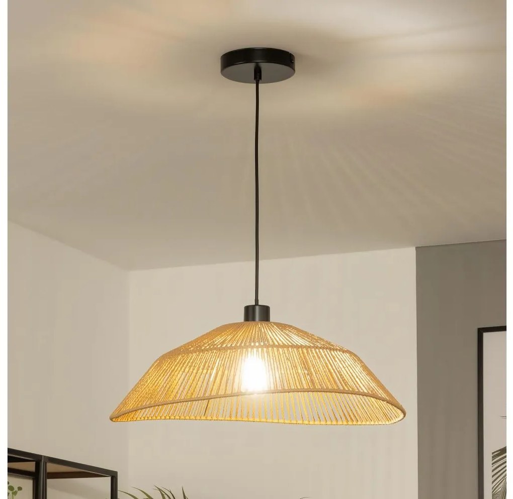 Brilagi - Lampadario LED a sospensione con cavo CERIA BOHO 1x E27/40W/230V Ø 50 cm marrone