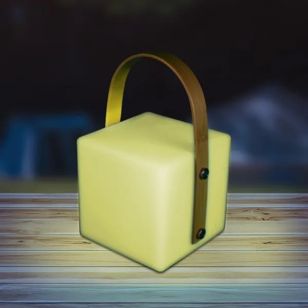 Lampada da esterno MAJORKA LED RGBW, 0,5 W / 5 V USB, 1200 mAh, IP44, bianca