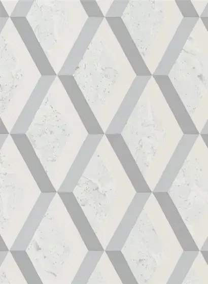 Rautentapete Jourdain von Designers Guild - Graphite