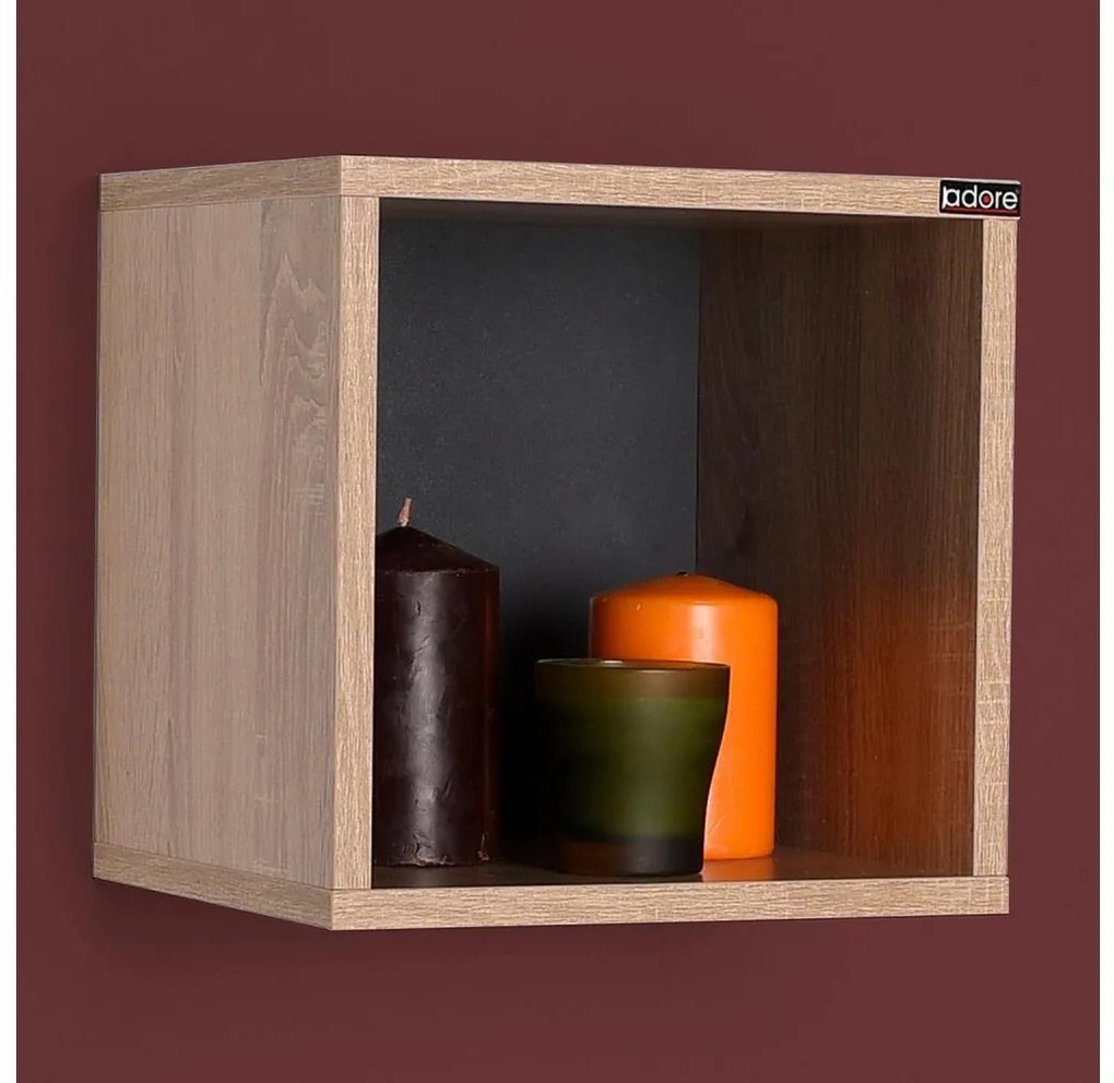 Mensola 33x33 cm marrone