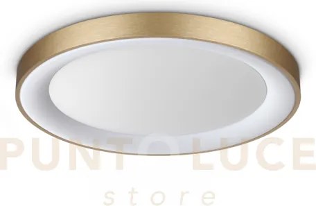 Planet plafoniera led 3000k 15w  1350 lm satinata ottone d.60cm