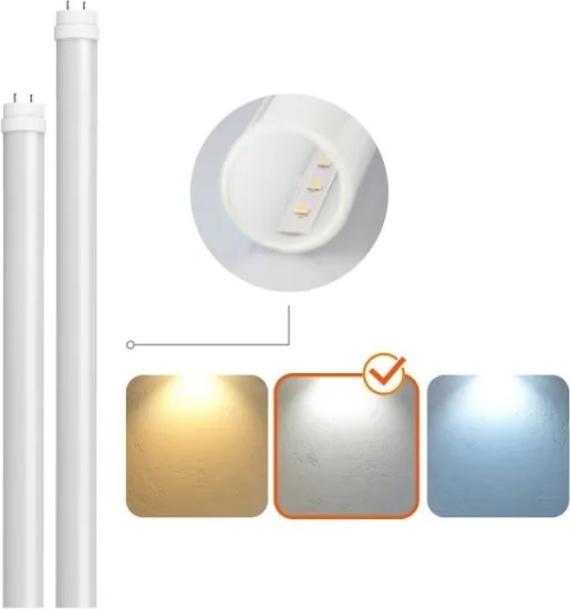 Corpo illuminante tecnico LED per tubi T8 2xG13/18W/230V 4000K IP65 127 cm