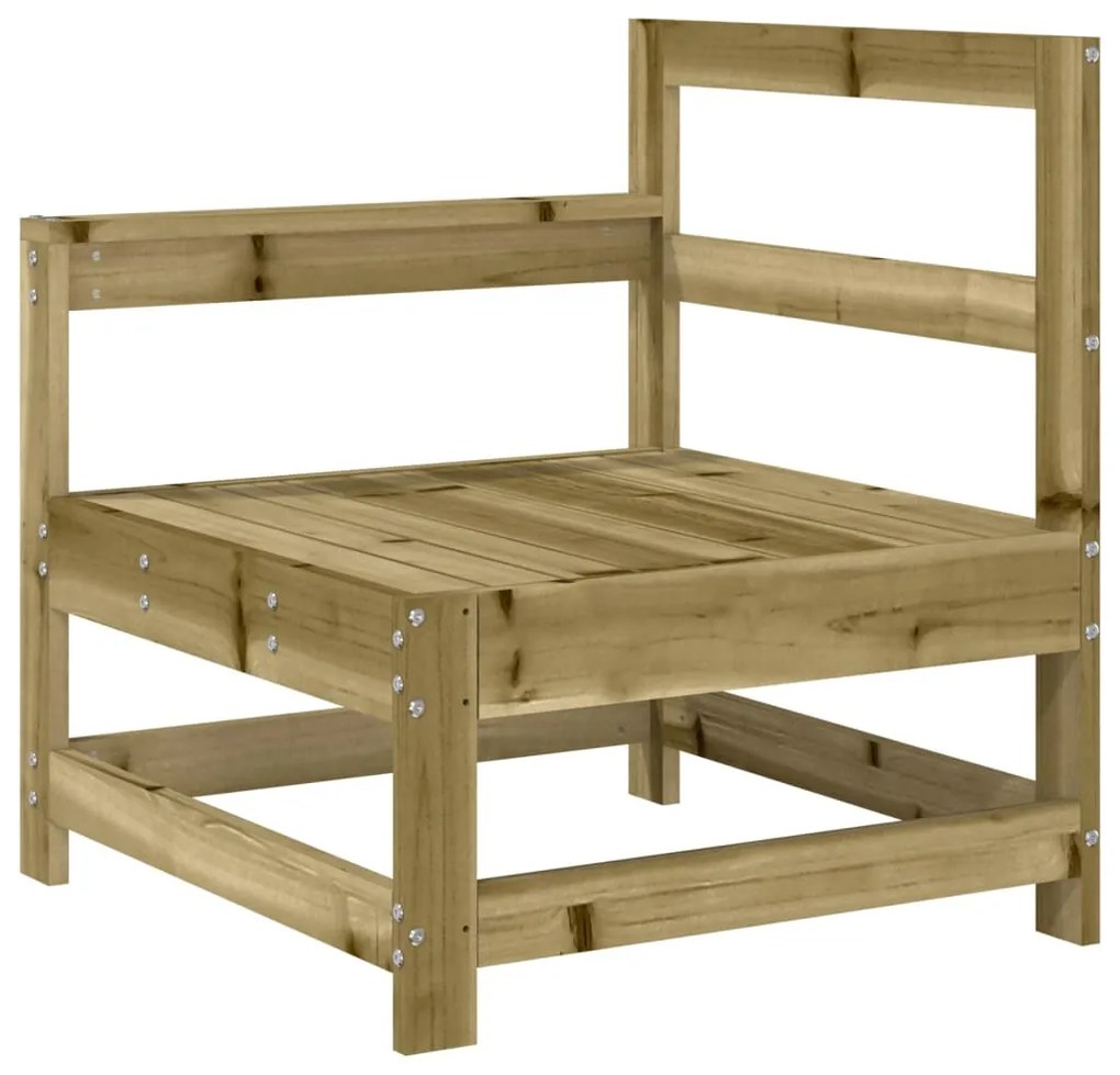 Set Salotto da Giardino 7 pz in Legno Impregnato di Pino