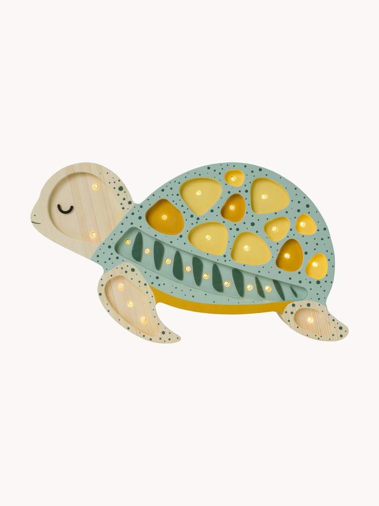 Lampada a LED per cameretta dei bambini fatta a mano con funzione timer e telecomando Turtle, luce regolabile