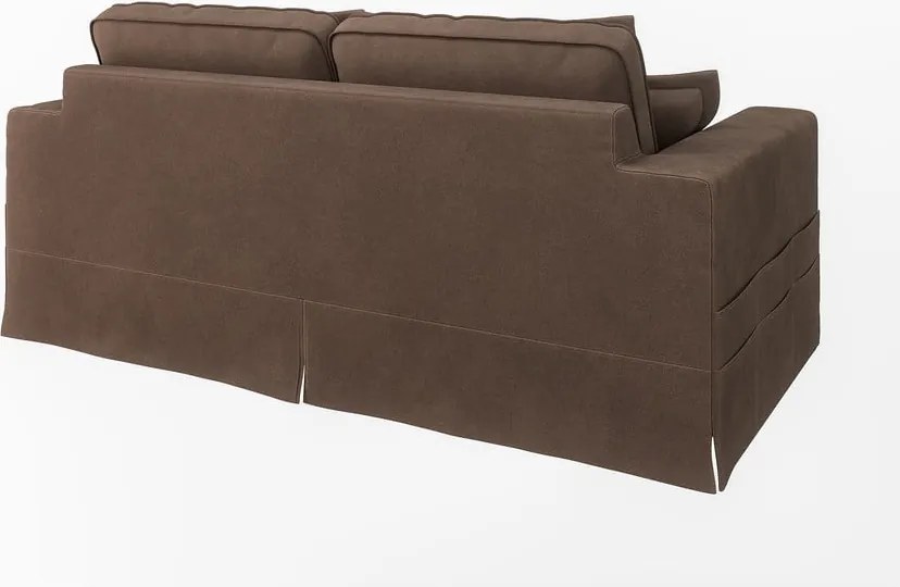 Divano marrone scuro 196 cm Nora – Ropez