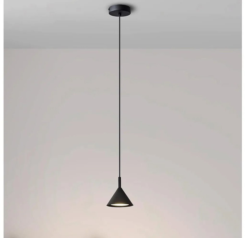 Lampadario a sospensione con filo ETNA 1xGX53/15W/230V nero