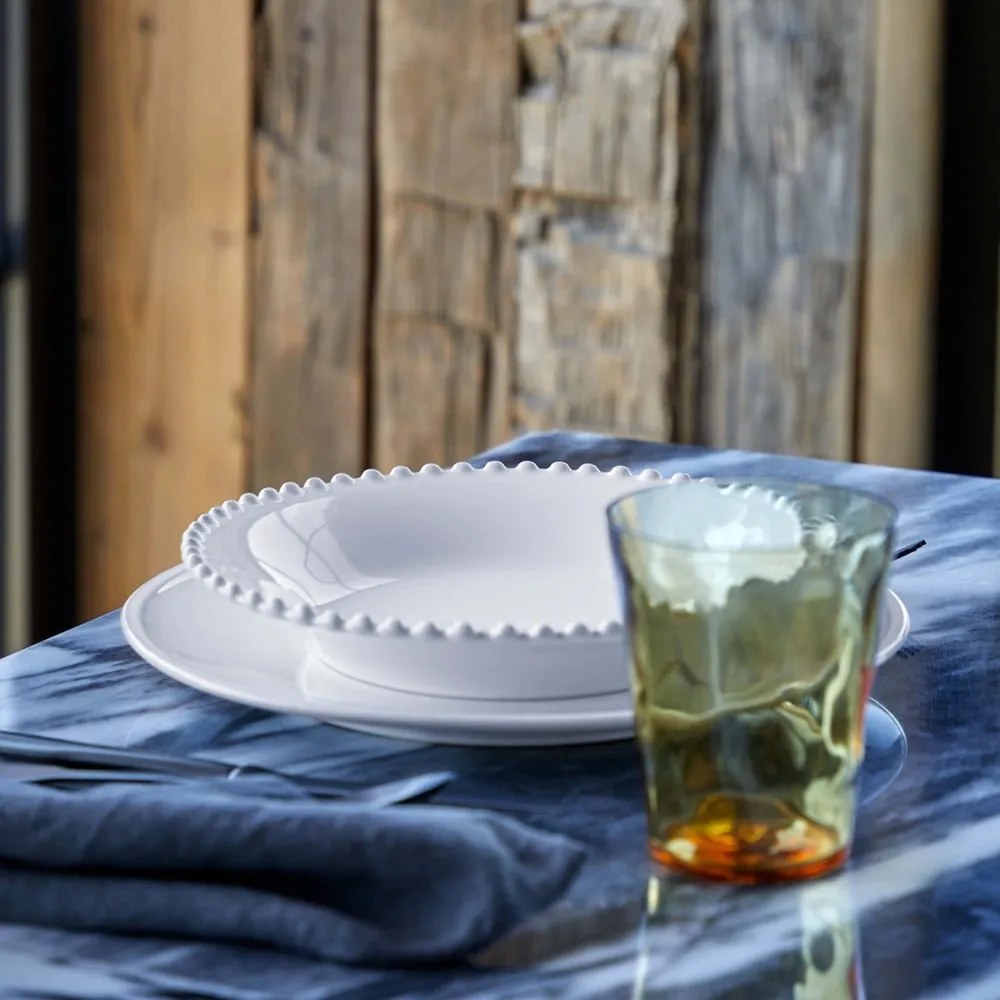 Piatto fondo in gres bianco , ⌀ 24 cm Pearl - Costa Nova