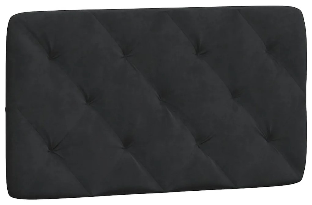 Letto con materasso nero 90x200 cm in velluto