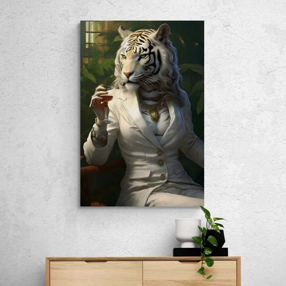 Quadro su tela – Gangster animale tigre femmina