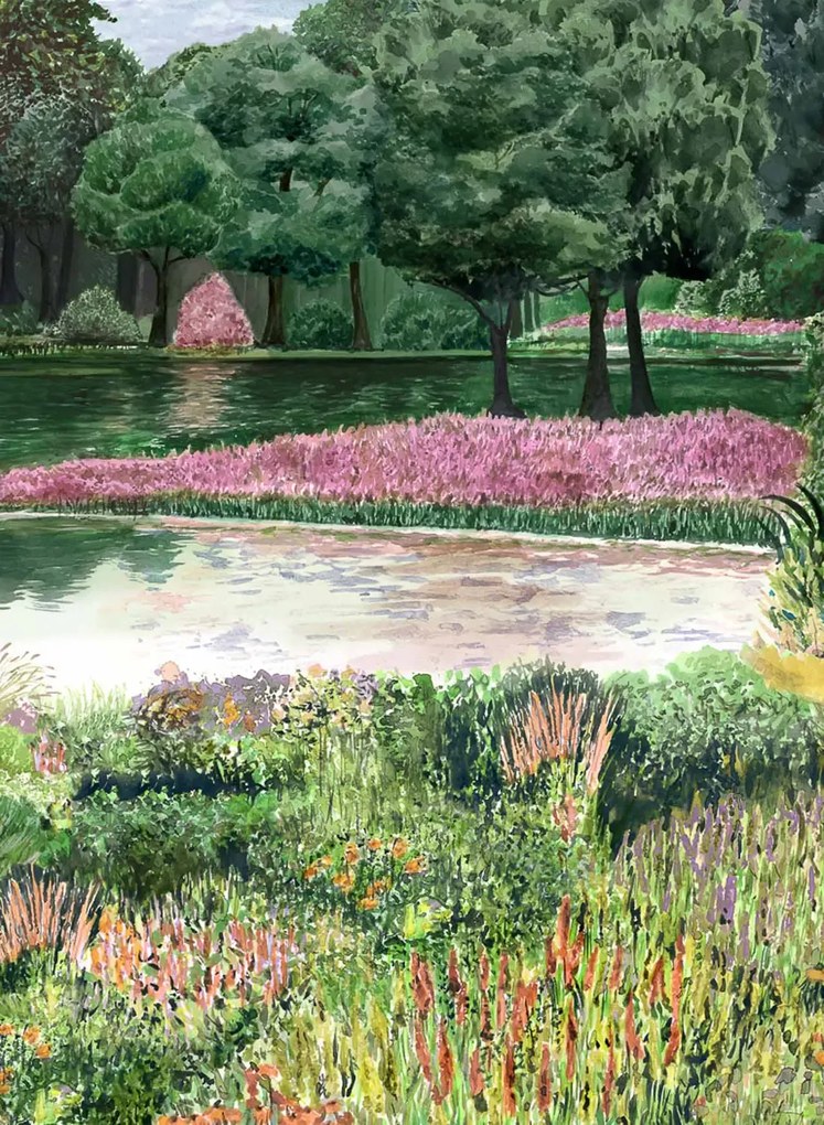 Coordonne Carta da parati panoramica Jardin del Espejo - Primavera